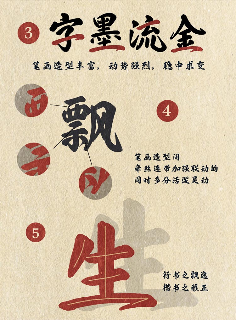 也字工厂浮生行楷 广告设计中的灵魂之笔